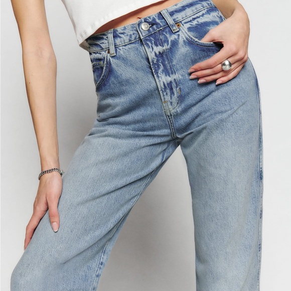 Reformation Val 90s Mid Rise Straight Jeans - Picture 7 of 14